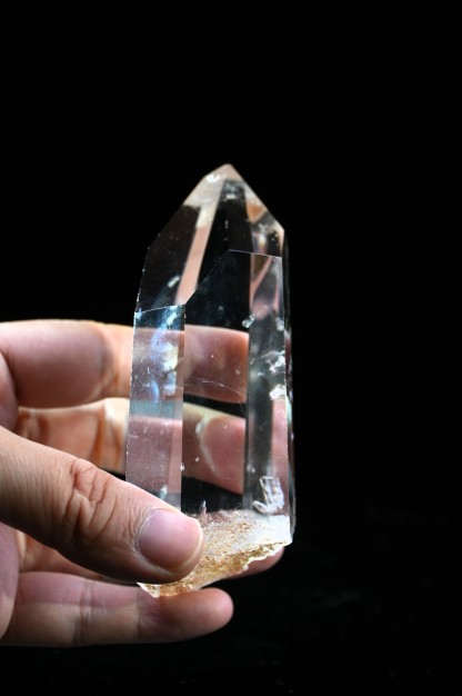 Transparent Tower Floating Light  White Crystal