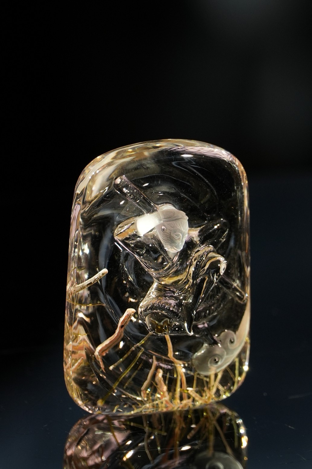 Crystal Douyun Wukong. Natural Crystal Carving