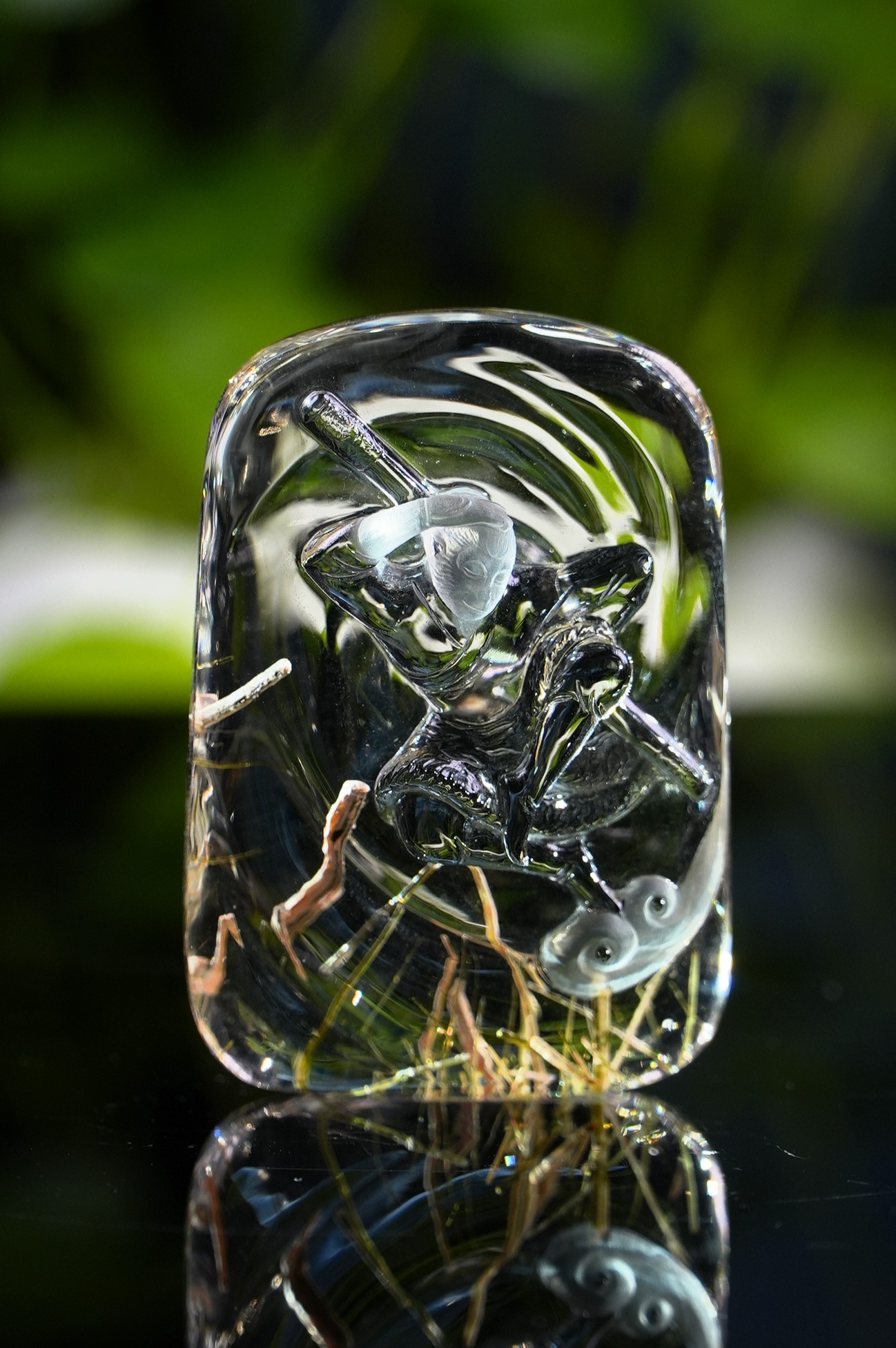 Crystal Douyun Wukong. Natural Crystal Carving