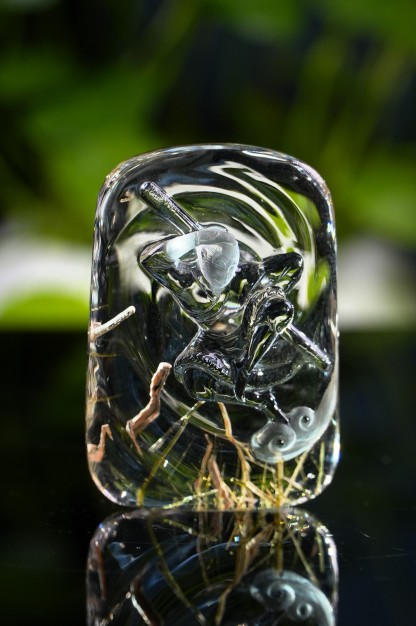 Crystal Douyun Wukong. Natural Crystal Carving