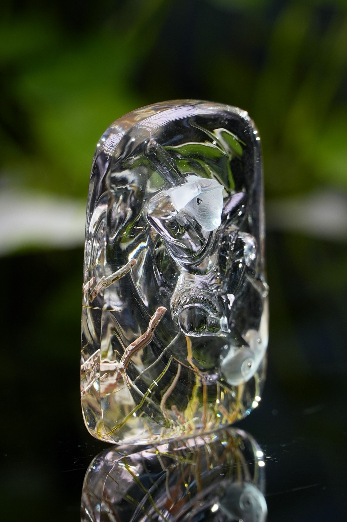 Crystal Douyun Wukong. Natural Crystal Carving