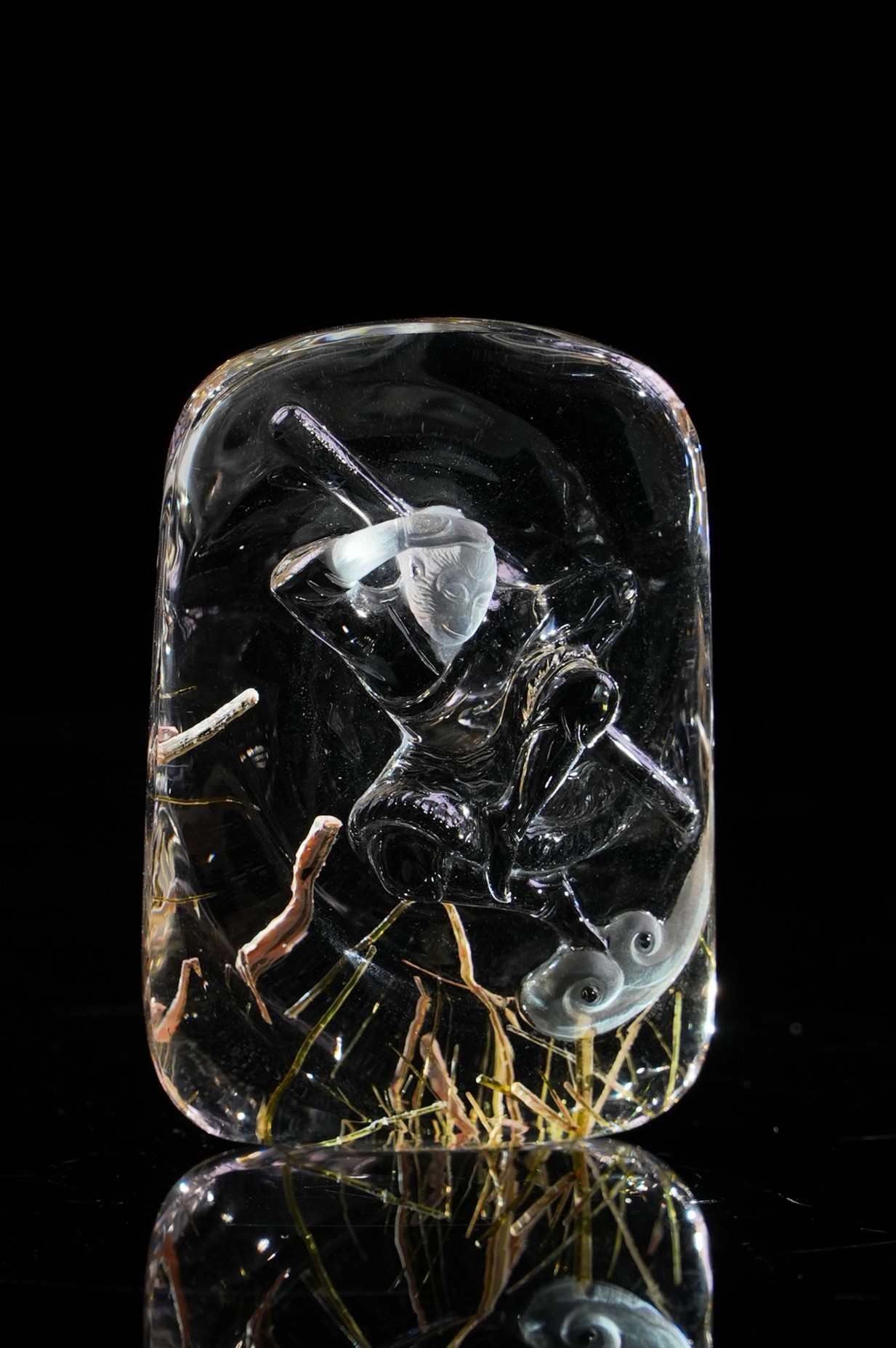 Crystal Douyun Wukong. Natural Crystal Carving