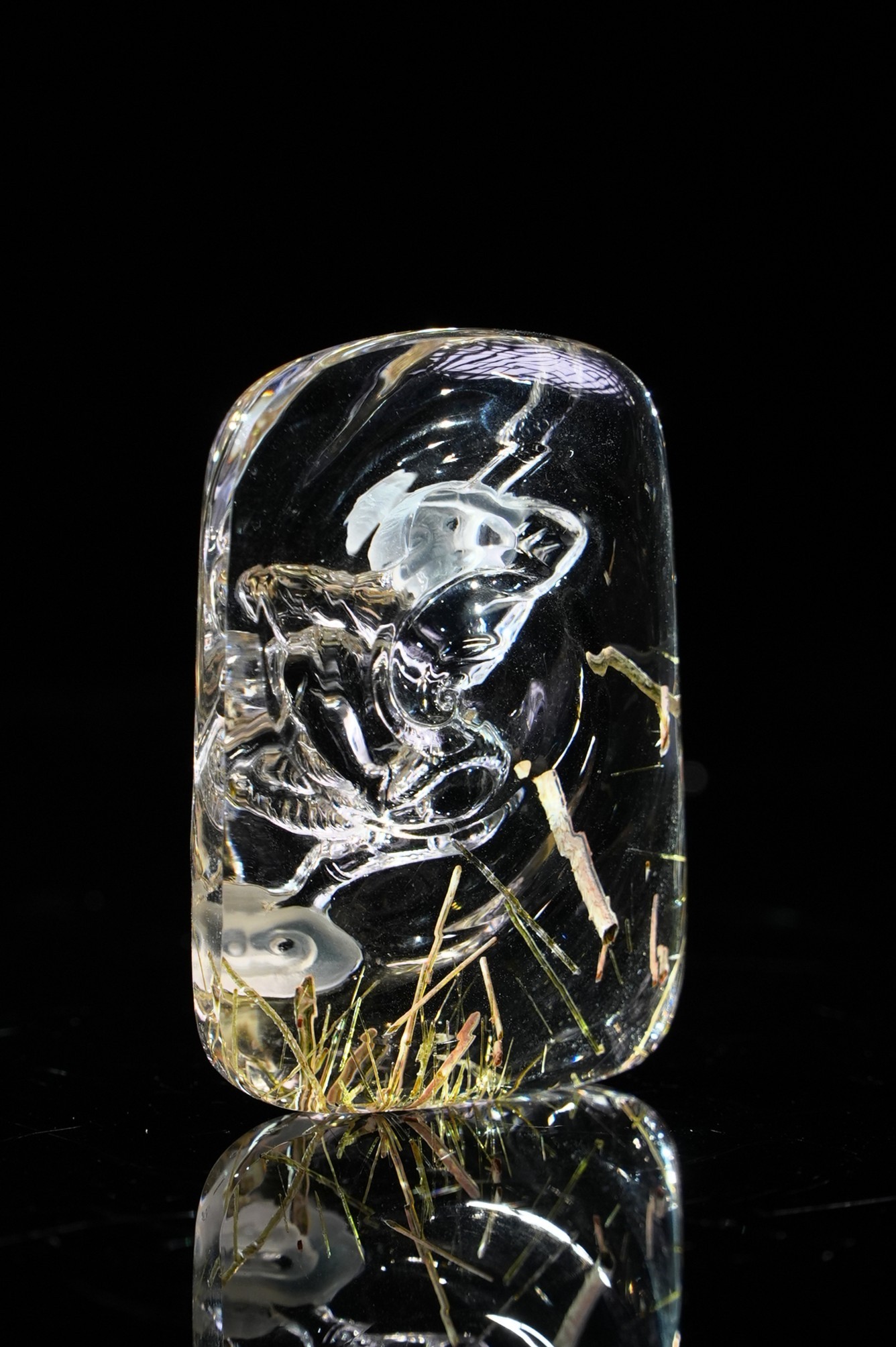 Crystal Douyun Wukong. Natural Crystal Carving