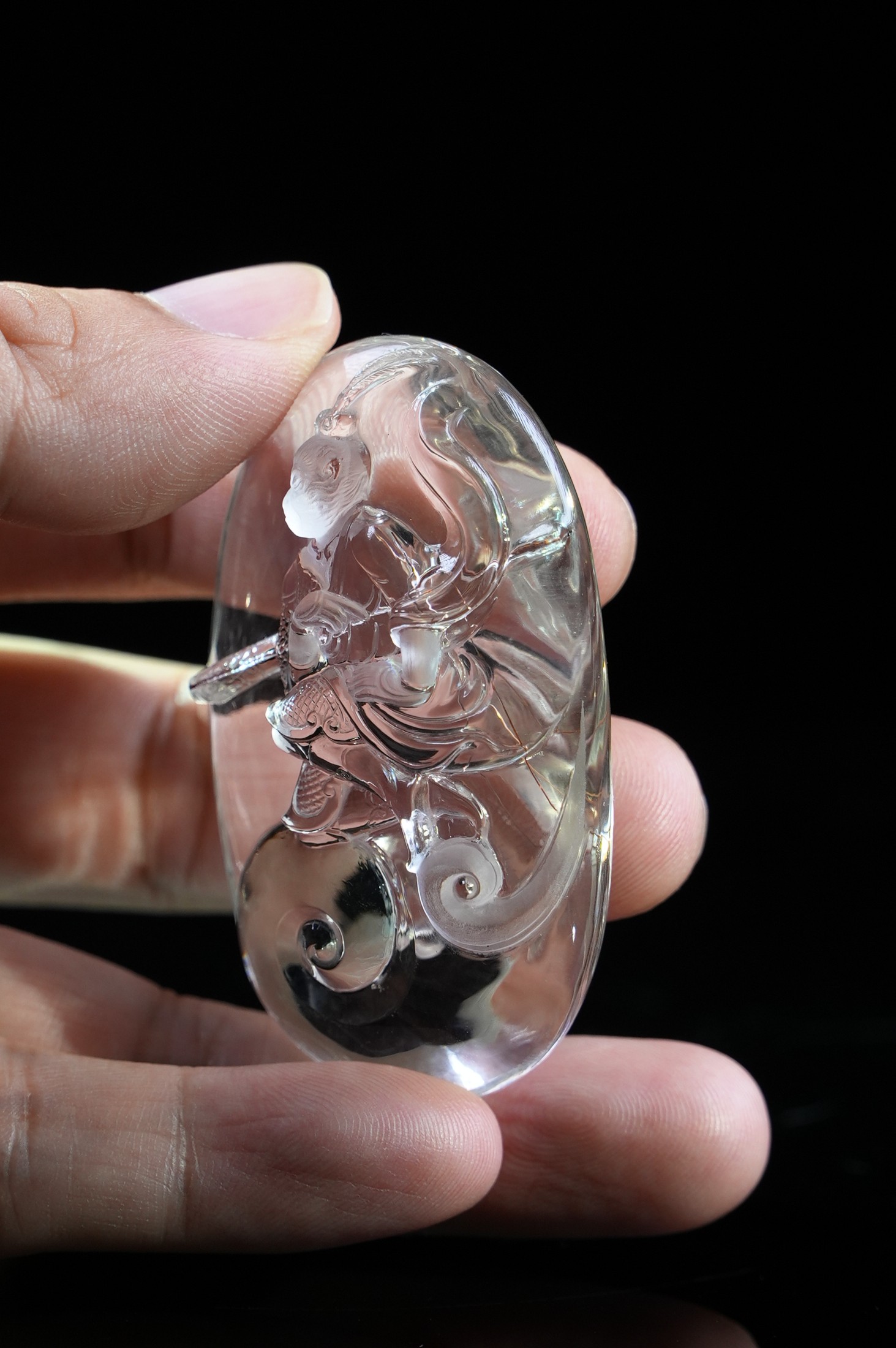 Crystal Sun Wukong. Natural Crystal Carving  NO.2