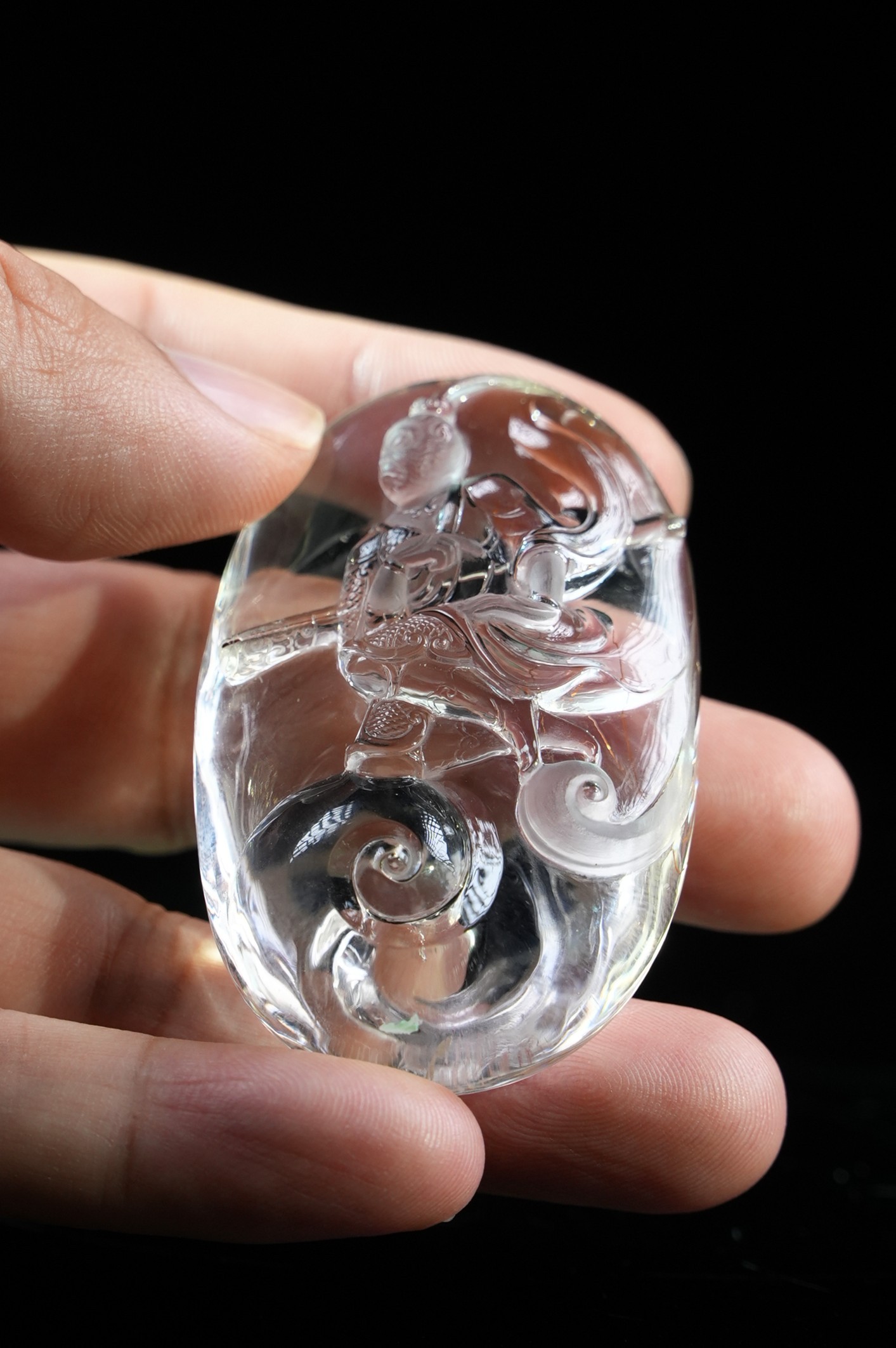 Crystal Sun Wukong. Natural Crystal Carving  NO.2