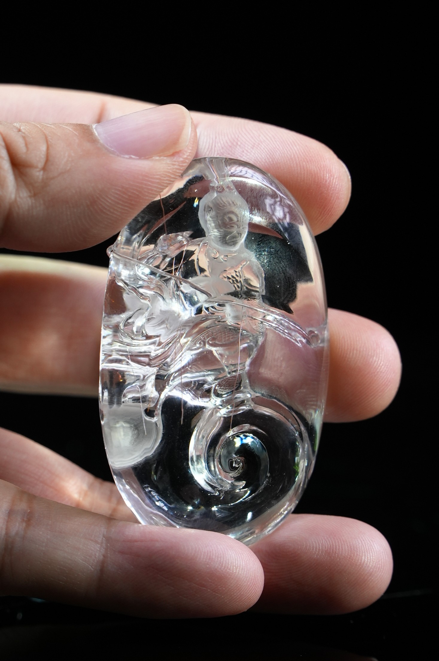 Crystal Sun Wukong. Natural Crystal Carving  NO.2