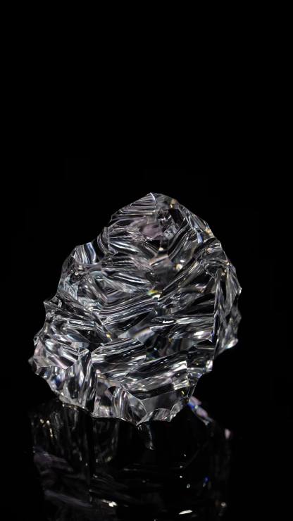 Ultra-clear White Crystal || Casual || Large Ornaments || Handles  NO.3