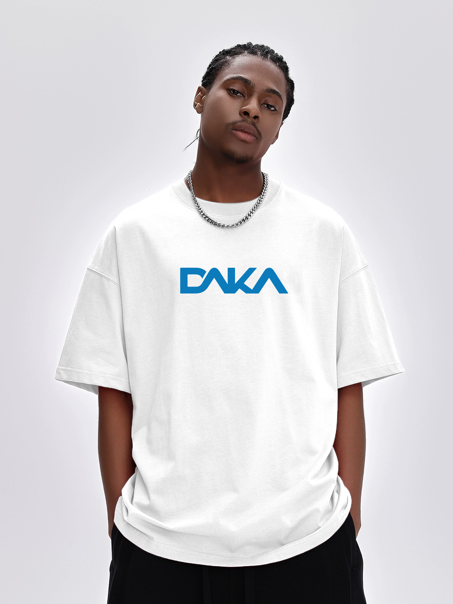 DAKA Classic T-Shirt – Minimalist Streetwear Style-White