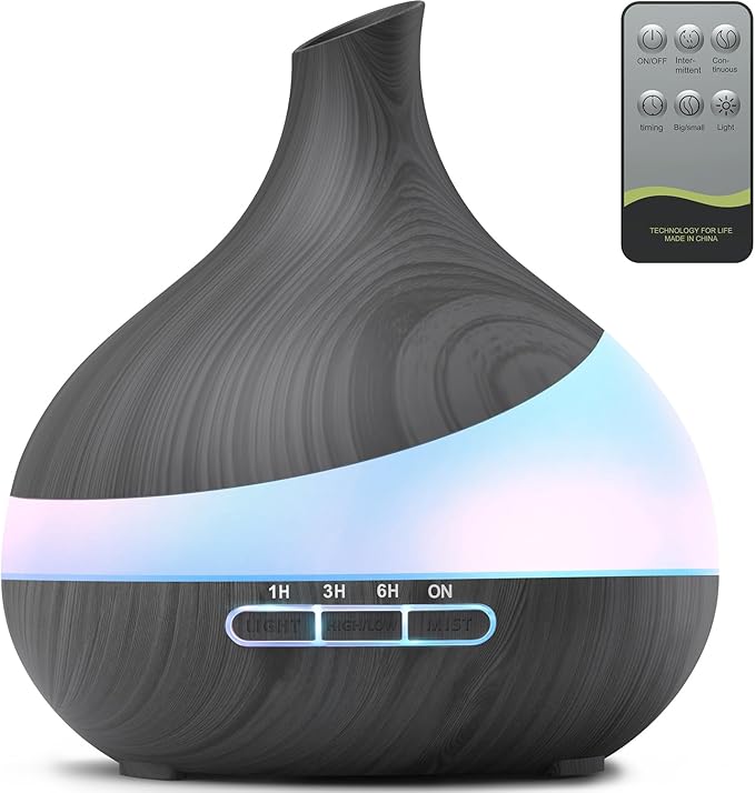 DAKA 500ml Essential Oil Diffuser – Cool Mist with Remote & LED Light