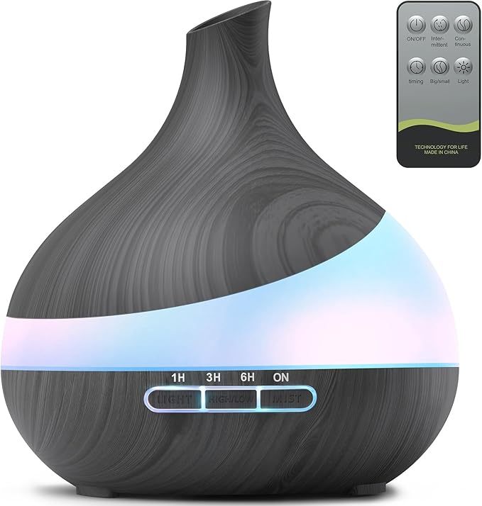 DAKA 500ml Essential Oil Diffuser – Cool Mist with Remote & LED Light
