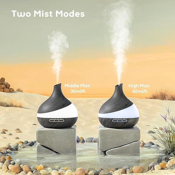 DAKA 500ml Essential Oil Diffuser – Cool Mist with Remote & LED Light