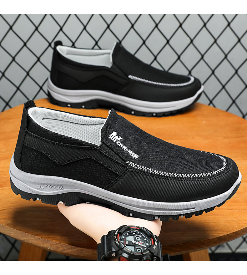 (Limited Time Sale 70% OFF) Men's Slip-On Walking Shoes with Lightweight Cushioned Sole