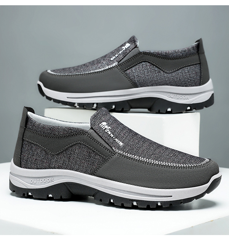 (Limited Time Sale 70% OFF) Men's Slip-On Walking Shoes with Lightweight Cushioned Sole
