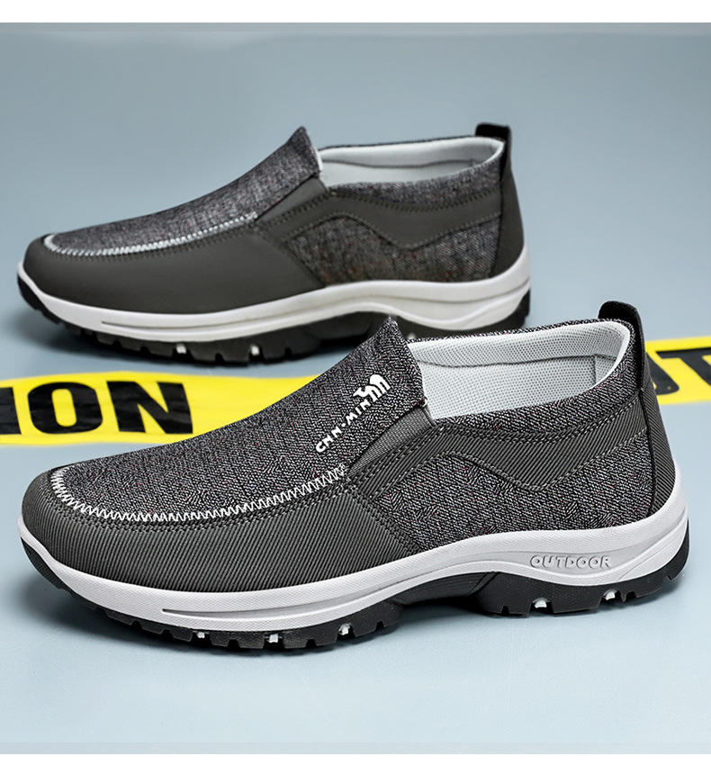 (Limited Time Sale 70% OFF) Men's Slip-On Walking Shoes with Lightweight Cushioned Sole