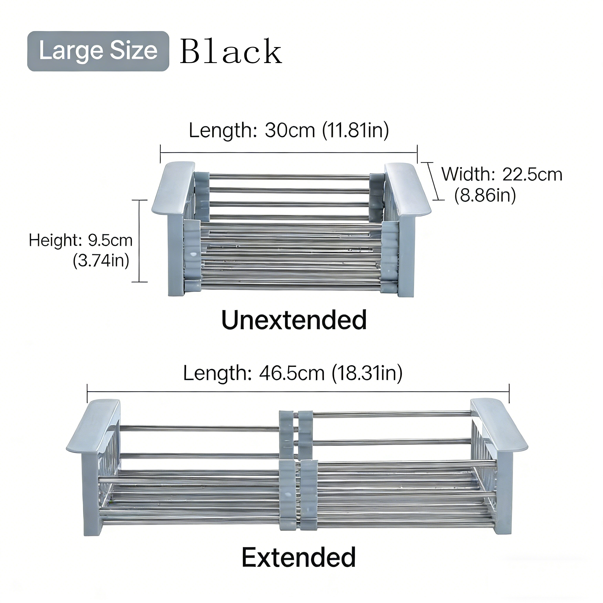 Extend kitchen sink drain basket