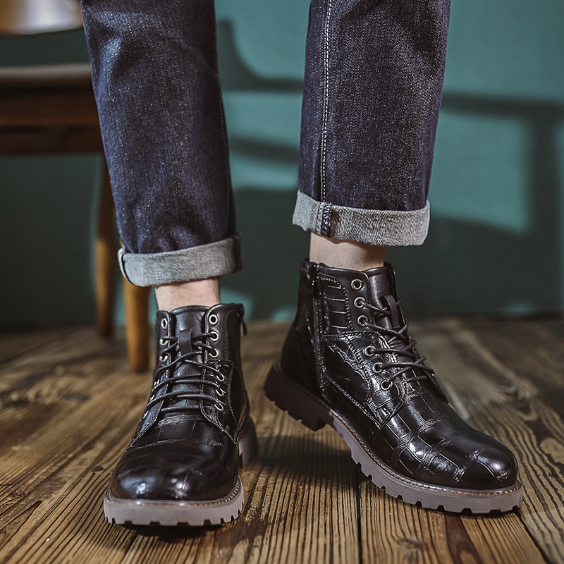 ⏰Promotion 70% OFF - Men's Orthopedic Comfortable Handmade Patchwork Genuine Leather Boots