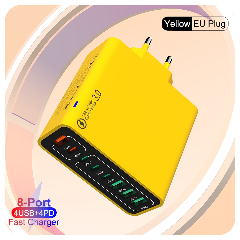 🎁8 in 1 Waterproof Ports USB Fast Charger