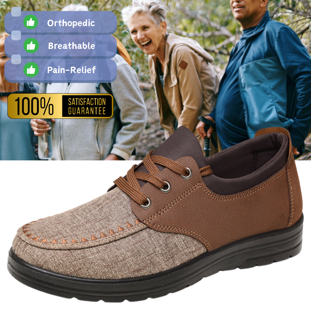 Men's Breathable Lightweight Lace Up Loafers Walking Shoes (Limited 50%off)