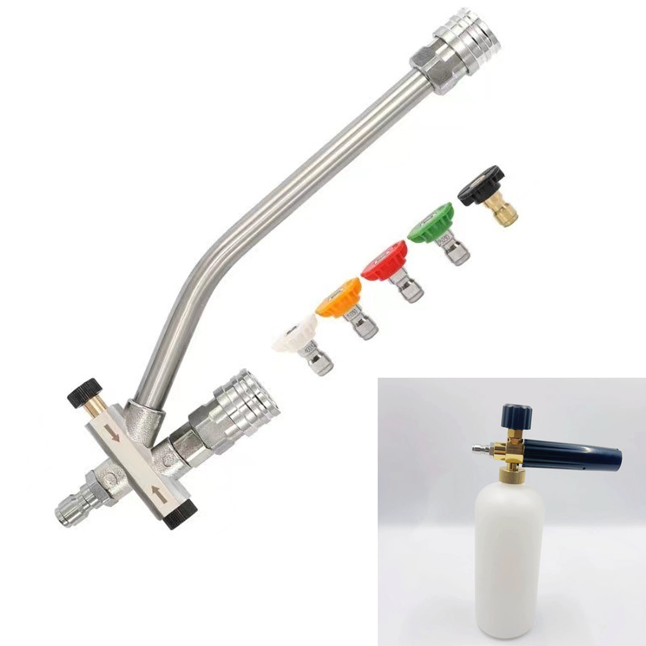 🔥🔥2-in-1 High-Pressure Car Washer Nozzle Accessories