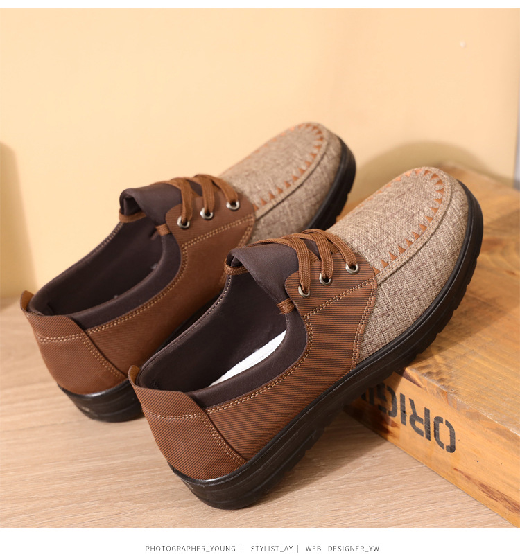 Men's Breathable Lightweight Lace Up Loafers Walking Shoes (Limited 50%off)