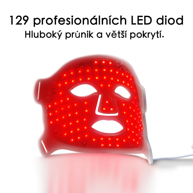 Veonskin LED pleťová maska Pro – 7barevná světelná terapie pro péči o pleť