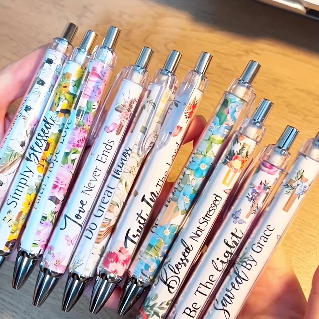 ✝️Christian Gifts Set: Motivational Pens & Bible Verse Notebooks – Inspire Your Faith Journey🌸
