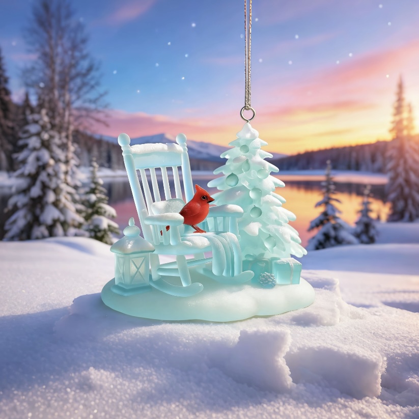 Sea Glass Red Sparrow Chair Pendant