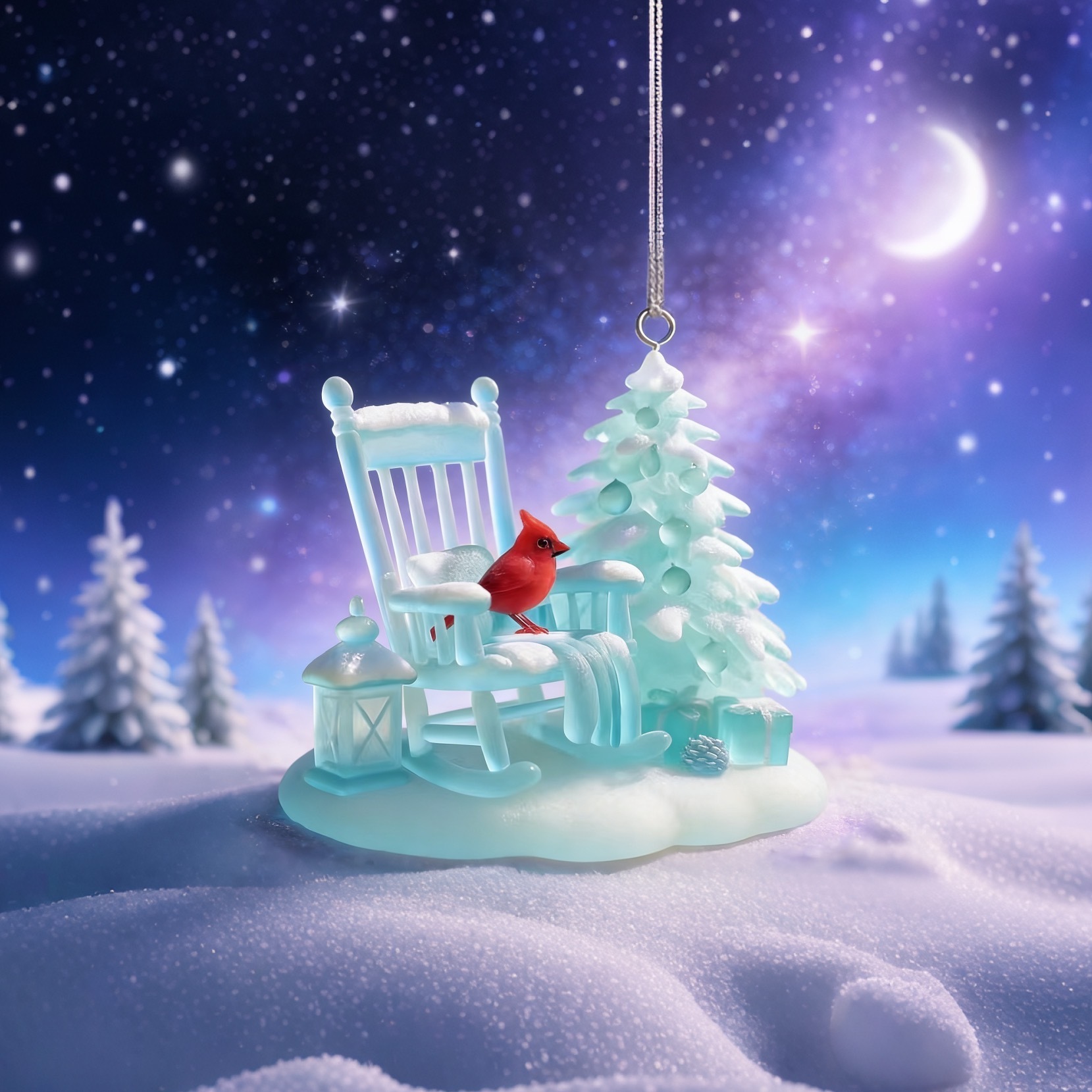 🔥🔥🔥Sea Glass Red Sparrow Chair Pendant