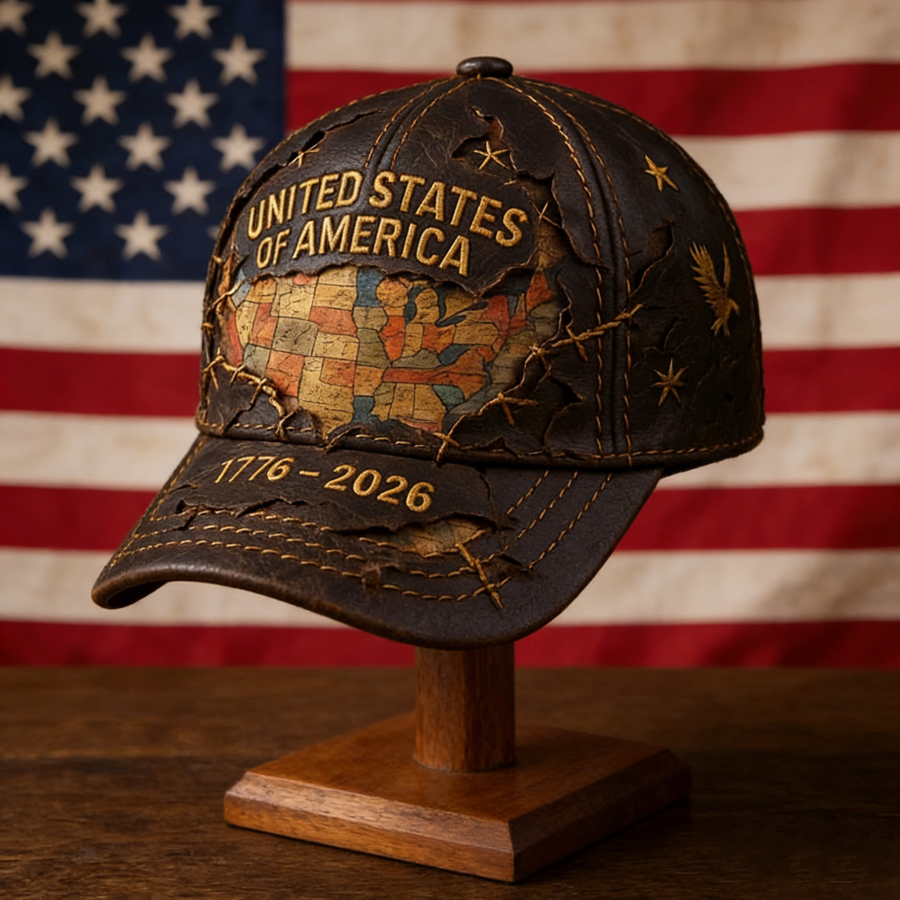 US 250th Anniversary Printed Casual Hat