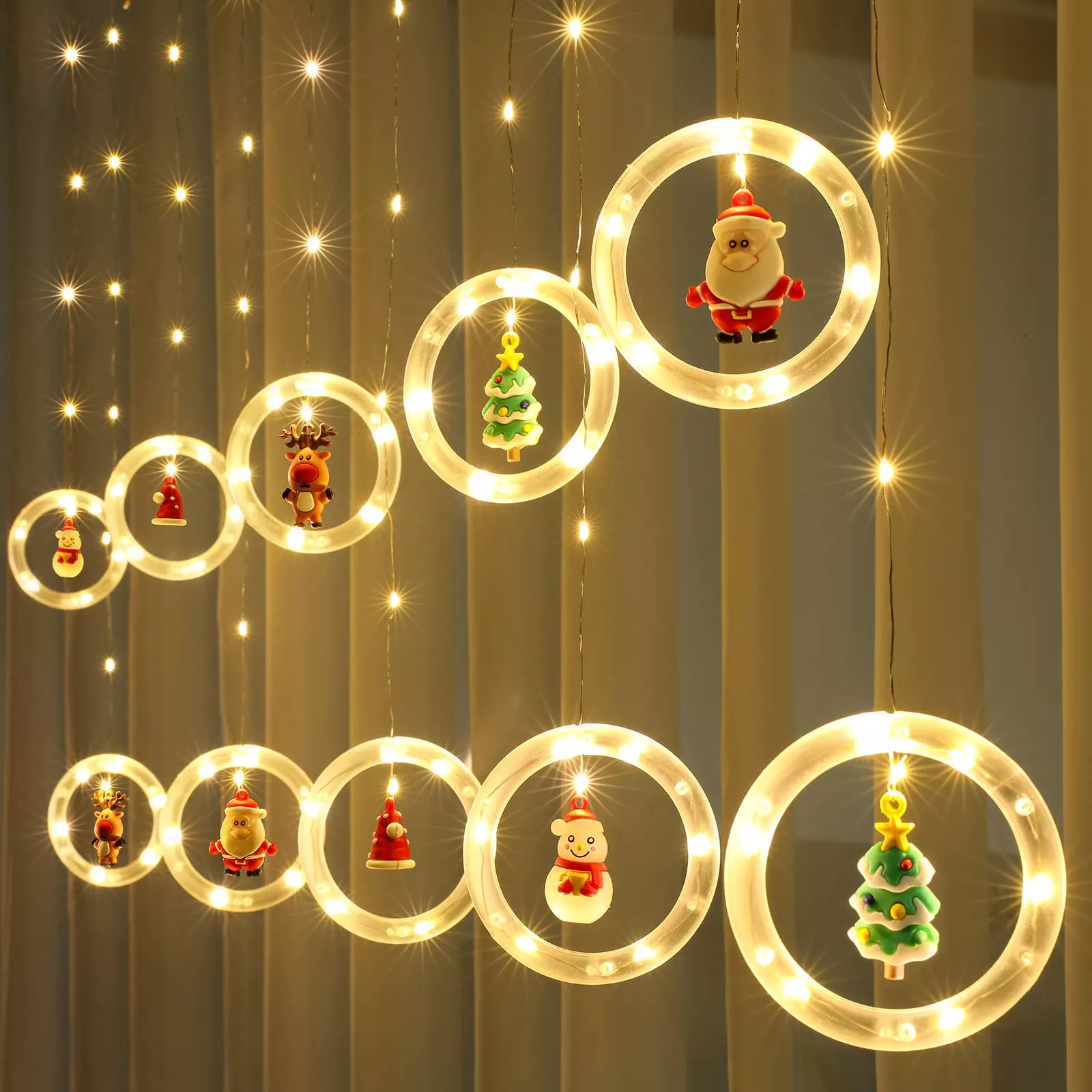 🔥HOT SALE🔥 Christmas Decor Ring Lights🎄🌟