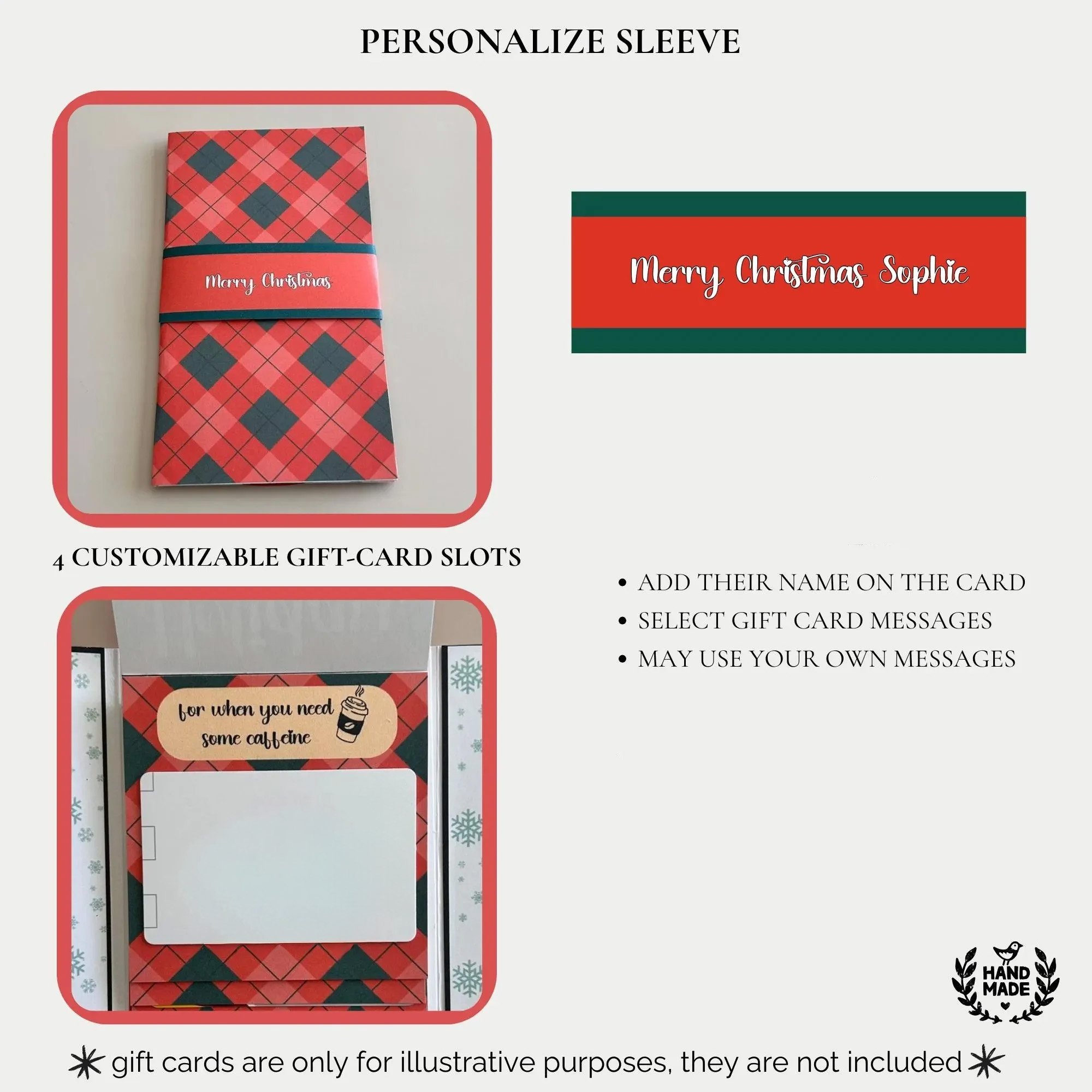 🎅✨Handmade Waterfall Christmas Gift Card Booklet