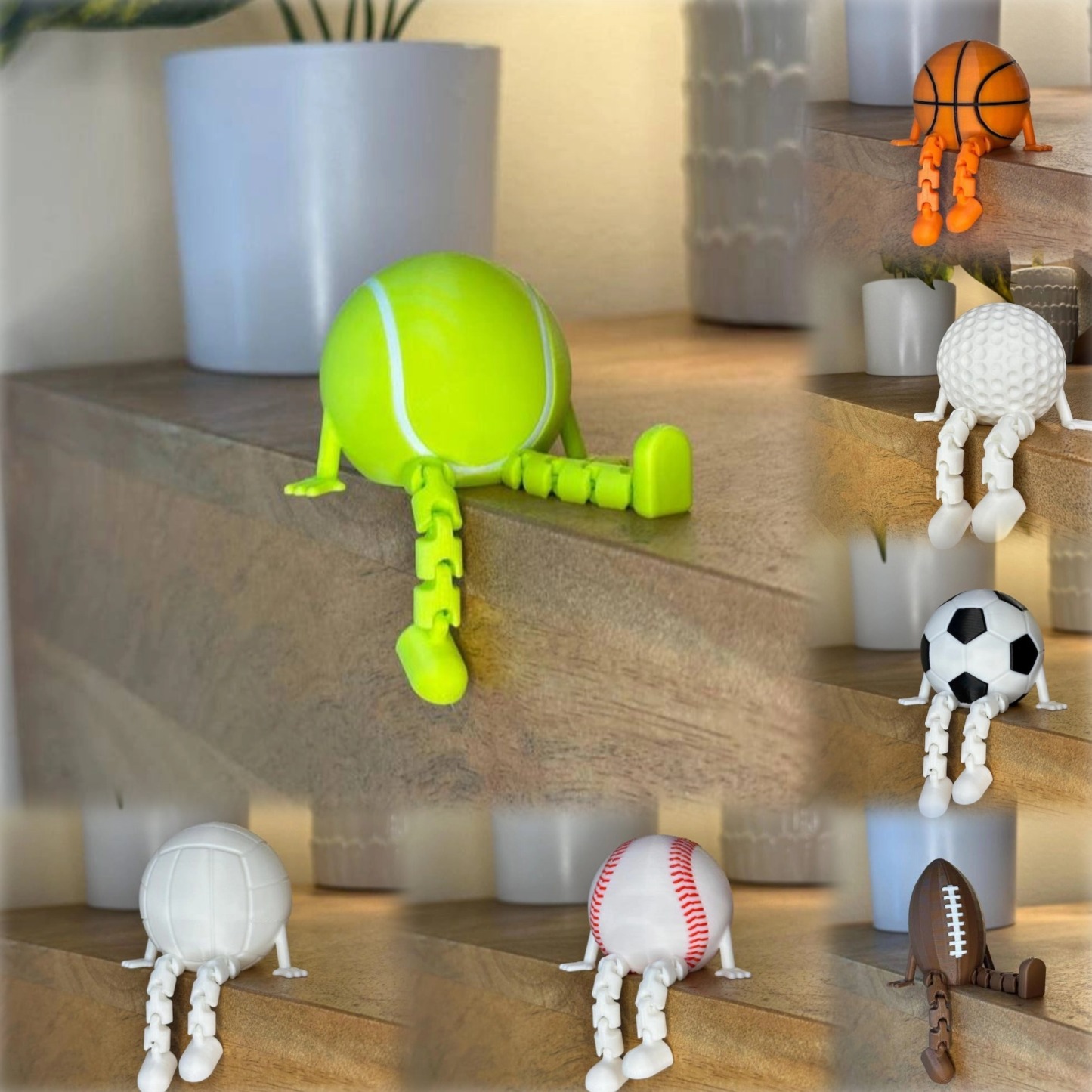 Ball-themed desktop decorations - fun sports gifts🎁