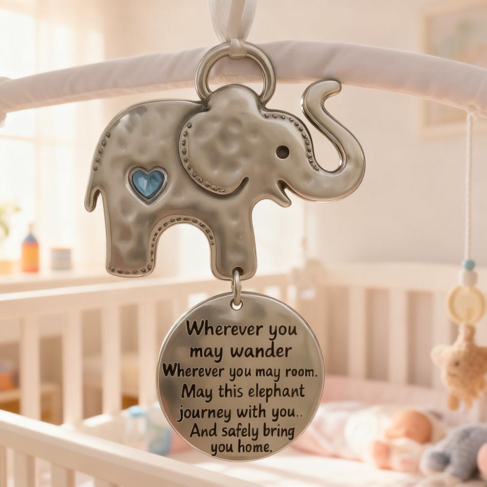 🐘🐘🐘👨‍👨‍👦‍👦Elephant Friendship Christmas Ornament