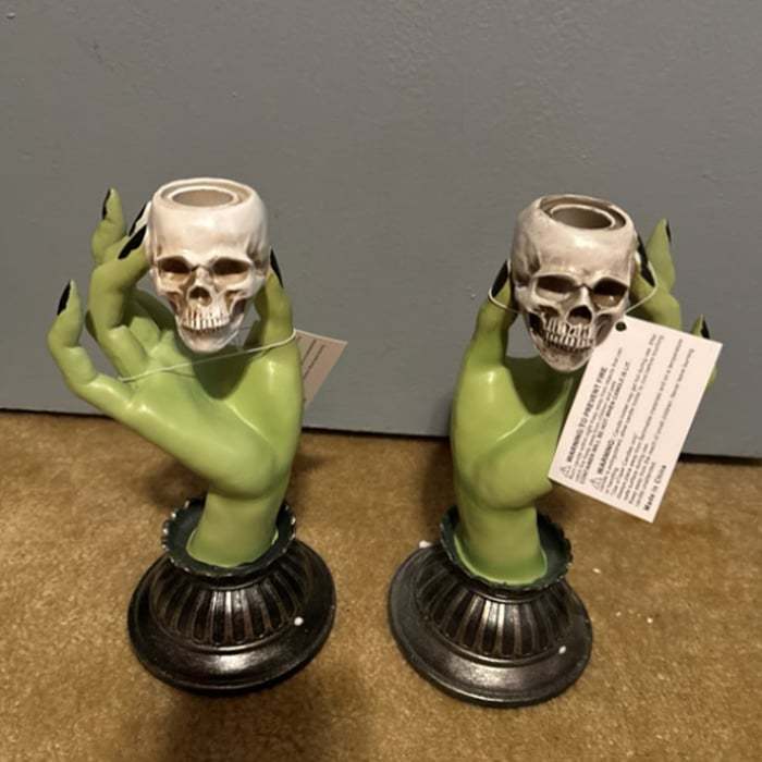 💀LAST DAY SALE 50% OFF--Martha Stewart Halloween Witch Hands Skulls