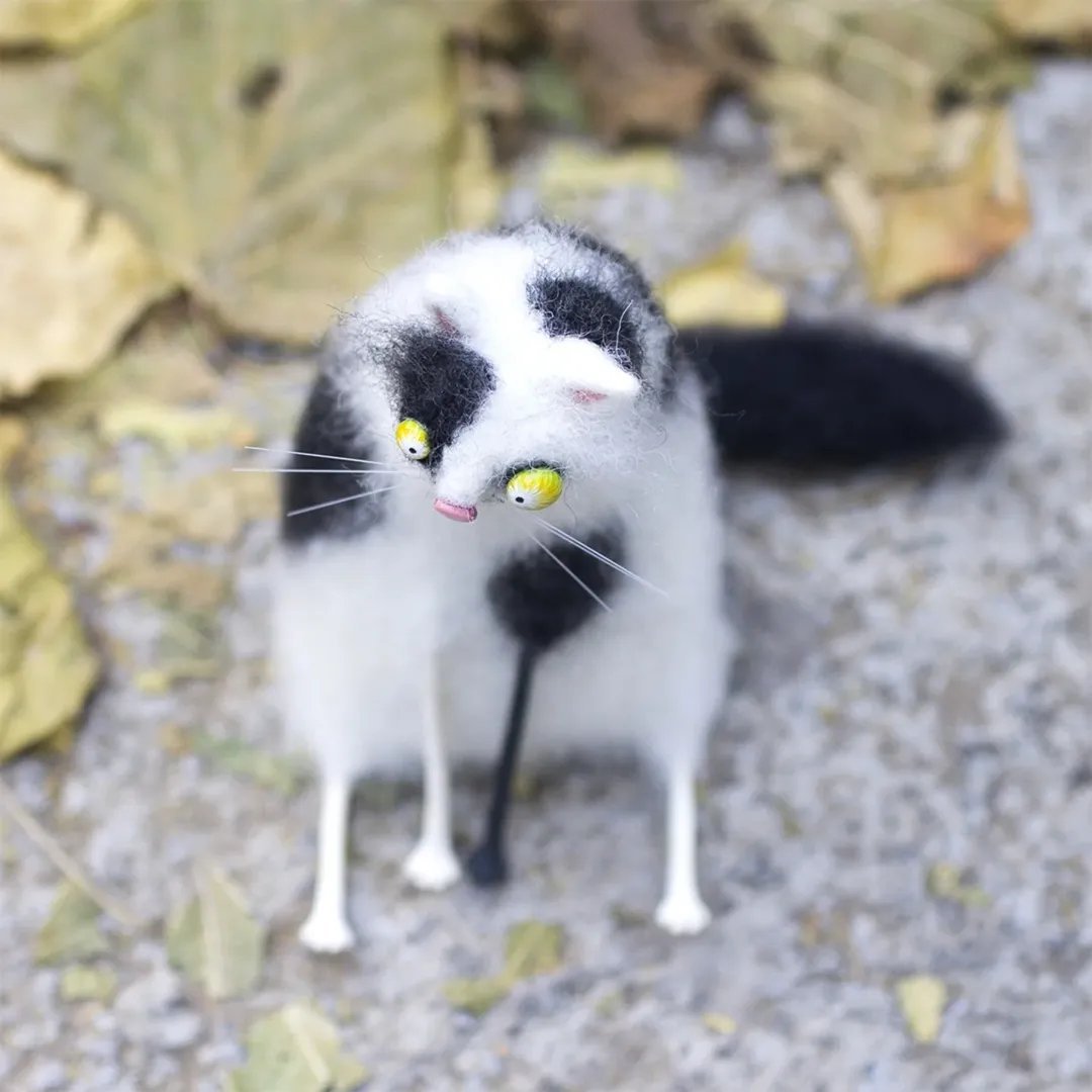 🔥Last Day 50% OFF🎄🎁Wool Felt Familiars – Quirky Handmade Companions🐱