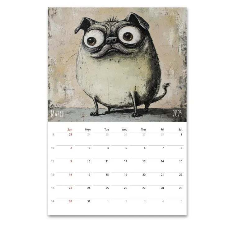 🔥LAST DAY 50% OFF - 🐕📅Cute Dog Calendar
