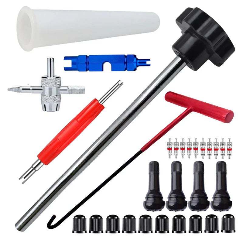 Quick Change Car Tire Valve Tool Kit