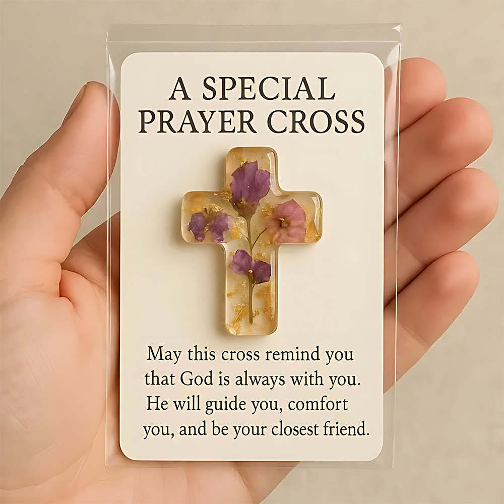 Angel & Cross Pray Ornament (With Card): Tender Devotion for Quiet Mom