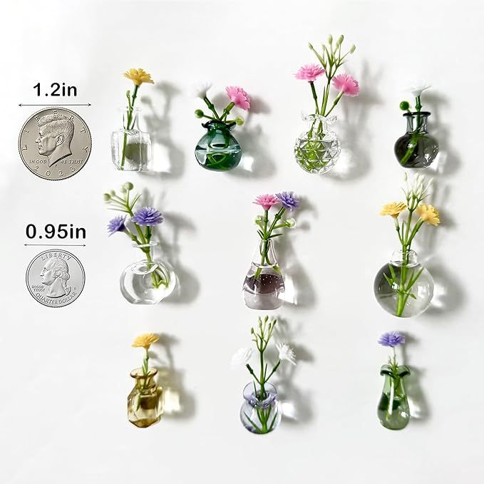 Cute Mini Vase Magnets for Fridge