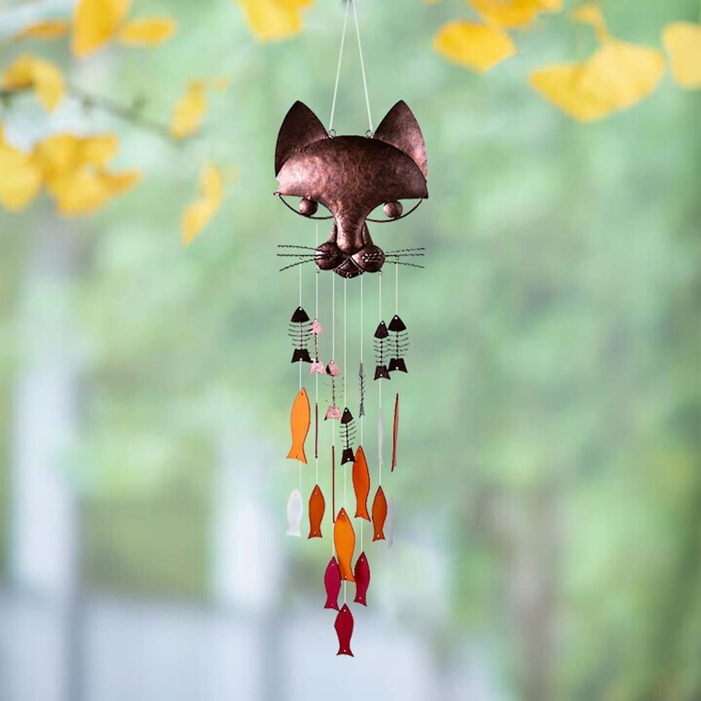 🔥HOT SALE🔥Handicraft Metal Fun Catfish Wind Chime🎐
