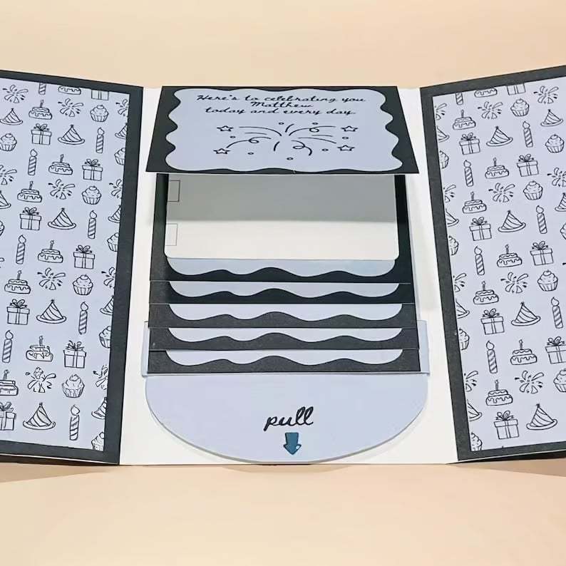 🎅✨Handmade Waterfall Christmas Gift Card Booklet