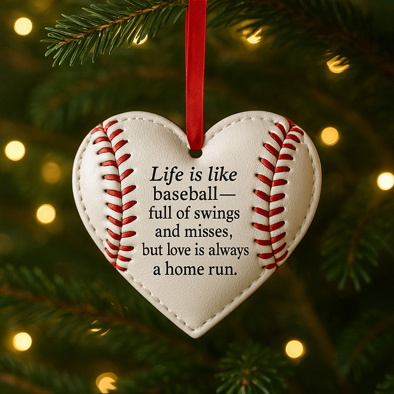 🎁Heart-shaped Baseball Ornaments