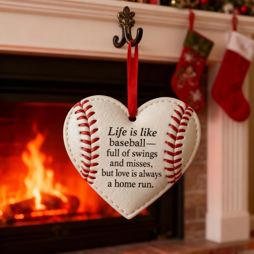 🎁Heart-shaped Baseball Ornaments