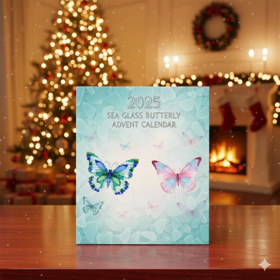 🔥LAST DAY 49% OFF🌊2025 Sea Glass Butterfly Advent Calendar
