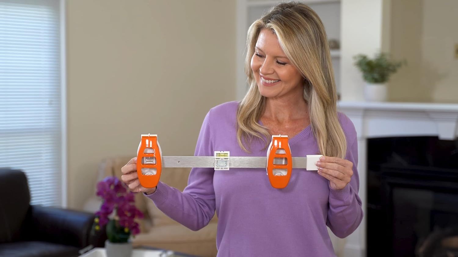 All in One Picture Hanging System!Measures Frame, Levels and Inserts Nails at The Perfect Depth and Angle