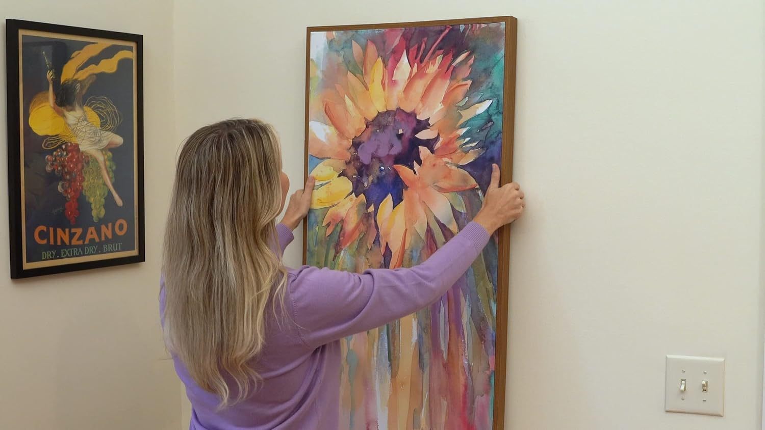 All in One Picture Hanging System!Measures Frame, Levels and Inserts Nails at The Perfect Depth and Angle