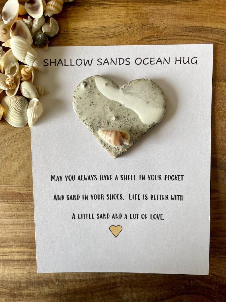 Ocean Pocket Hug for Spreading Love to Family and Friends with Resin Ocean Art