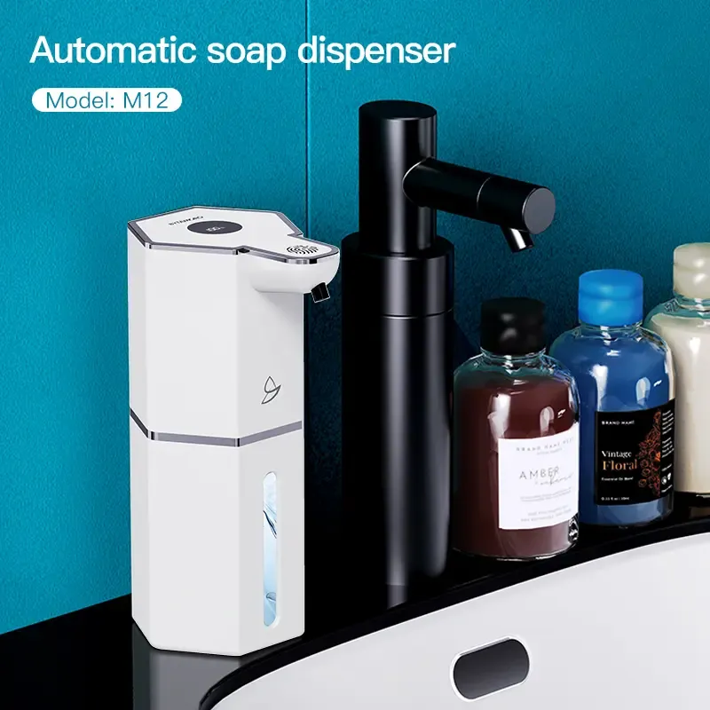 ✨Automatic Touchless Foaming Soap Dispenser, 12oz USB Rechargeable, 4 Adjustable Levels