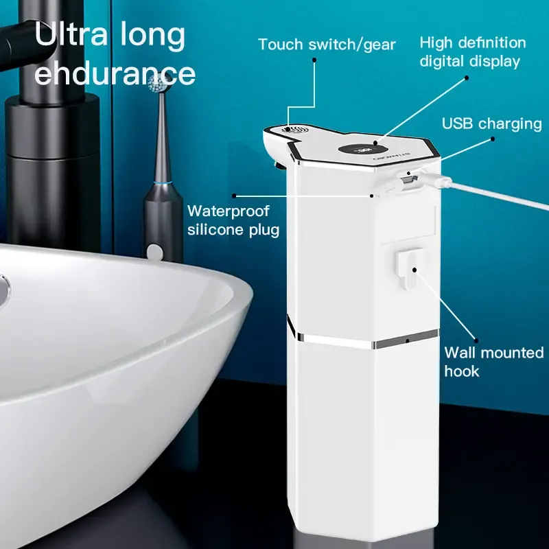 ✨Automatic Touchless Foaming Soap Dispenser, 12oz USB Rechargeable, 4 Adjustable Levels