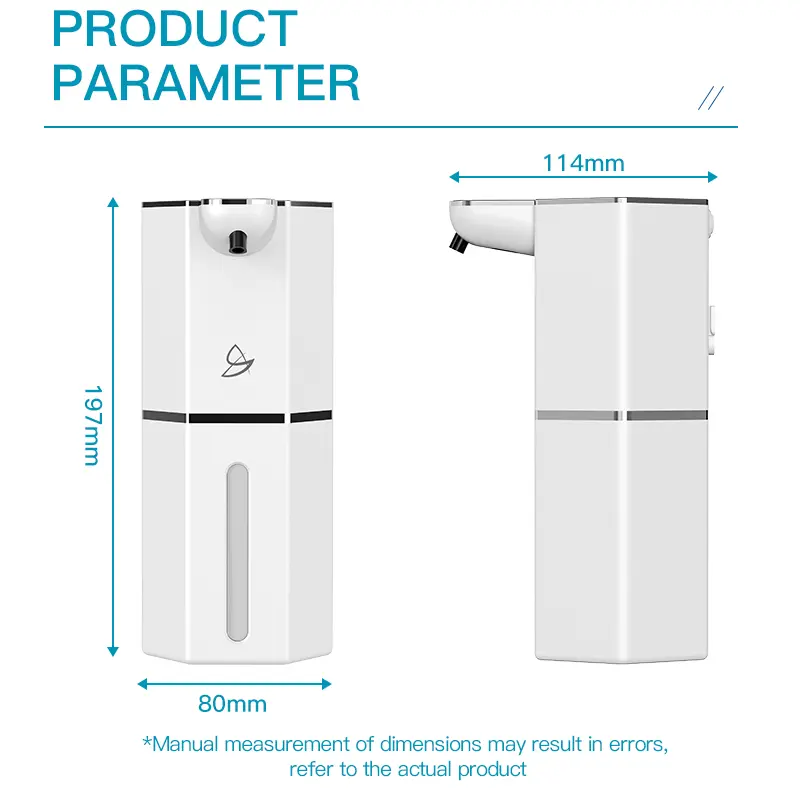 ✨Automatic Touchless Foaming Soap Dispenser, 12oz USB Rechargeable, 4 Adjustable Levels
